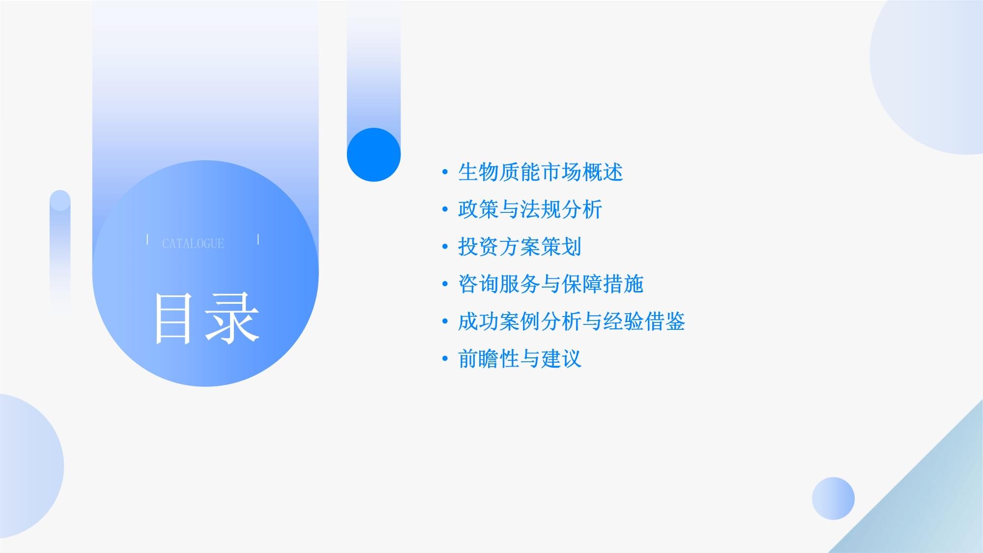 生物质能政策与法规咨询服务投资方案分析